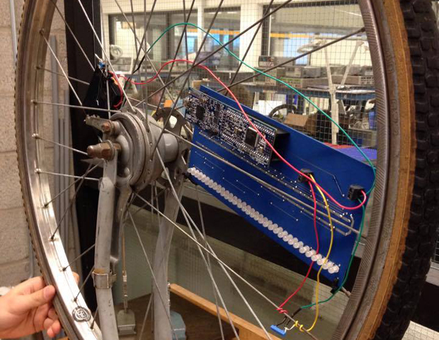 Elektrotechniek pimpen fietswiel -